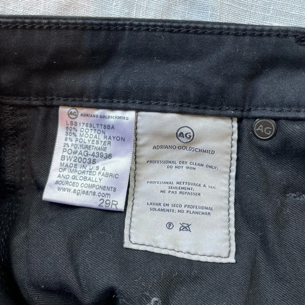 Adriano Goldschmidt “The Isabelle” Faux black leather. Size 29R